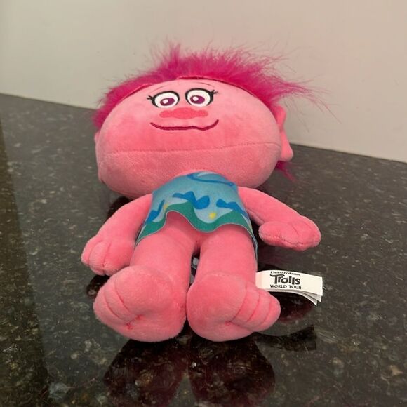 Poppy Pink Troll Plush 14" Dreamworks Trolls World Tour Movie Doll Stuffed Toy - Picture 8 of 8